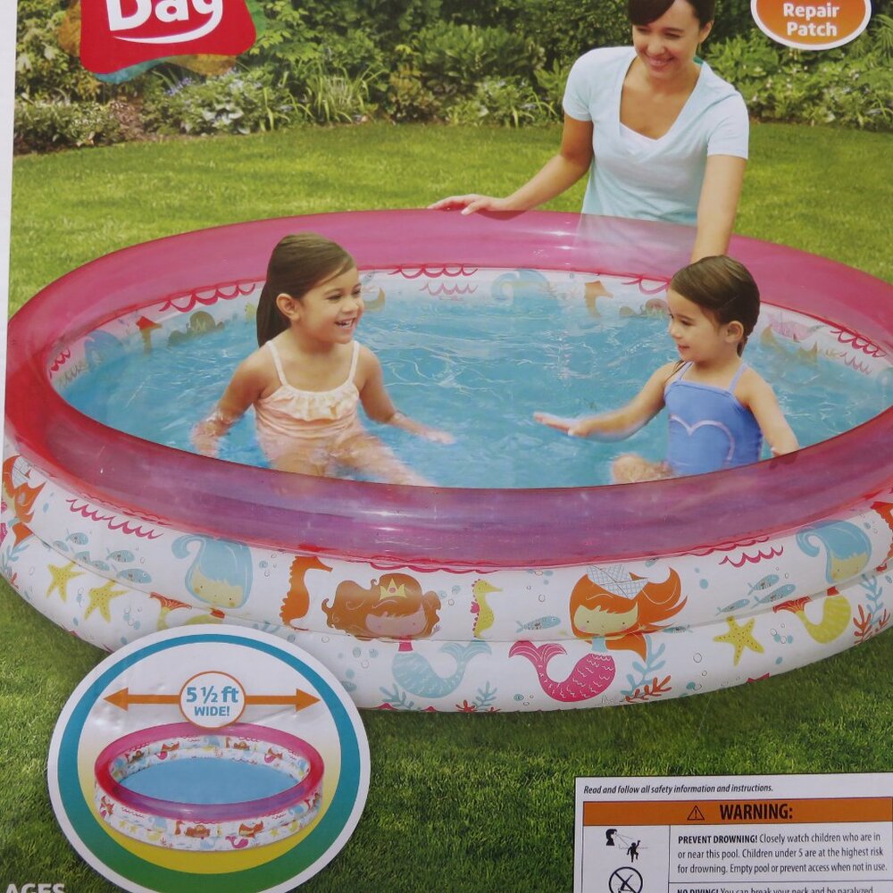 PLAY DAY 3-Ring Inflatable Swimming Pool - Picture 2 of 4